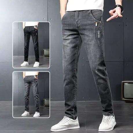 春秋款牛仔长裤男款男士直筒宽松休闲男裤子2024年新款春夏季薄款商品大图