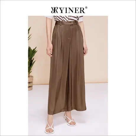 【醋酸系列】YINER音儿女装夏季通勤西装裤休闲裤商品大图