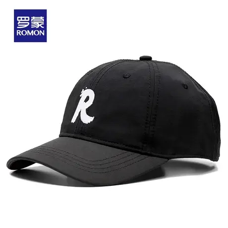 罗蒙男士运动棒球帽2023夏季新款时尚休闲鸭舌帽字母刺绣透气帽子商品大图