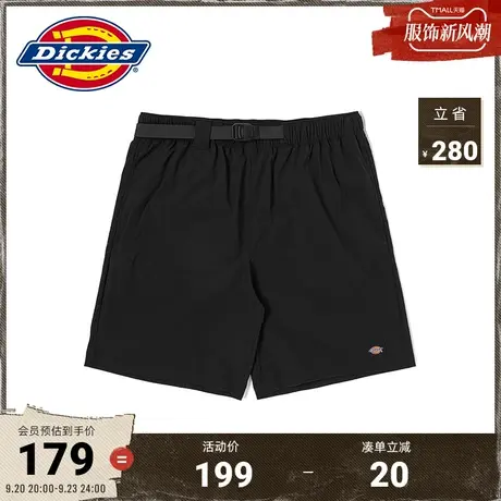 Dickies商场同款 23春夏新款工装灵感 橡筋腰头休闲运动短裤商品大图