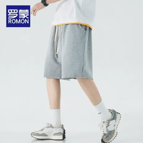 罗蒙男士休闲短裤夏季2025新款宽松百搭夏天薄款透气五分裤子男款商品大图