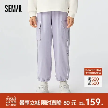 森马儿童长裤2025新款甜酷工装裤宽松束脚裤春季女童裤子户外时尚商品大图