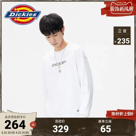 Dickies商场同款秋冬印花毛圈圆领美式卫衣 男女运动图片