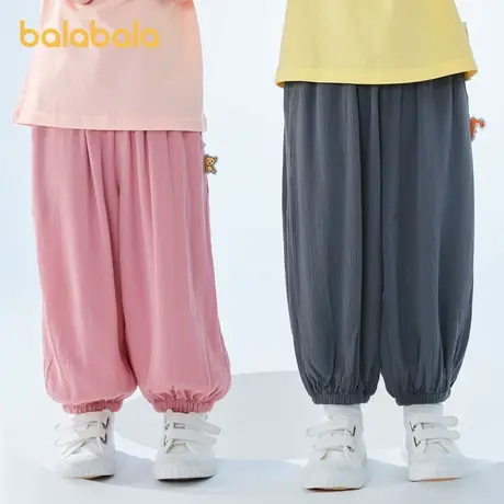 巴拉巴拉长裤男女婴童夏装新款小童防蚊裤宝宝时尚舒适透气休闲裤图片