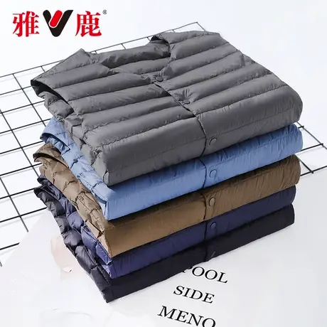 yaloo/雅鹿2025年秋冬新轻薄羽绒内胆马甲男保暖背心内搭休闲百搭图片