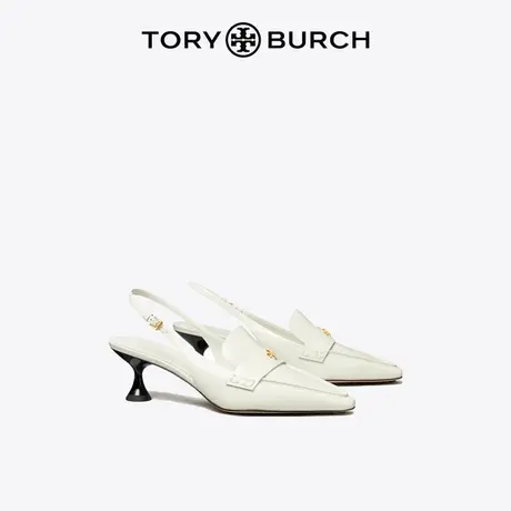 【限时折扣】TORY BURCH汤丽柏琦双T LOGO高跟凉鞋单鞋女鞋144435商品大图
