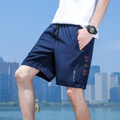 运动短裤男夏季外穿篮球韩版潮流跑步薄款男款裤子宽松五分休闲裤商品大图
