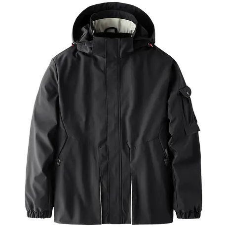 VIP休闲连帽夹克男春秋季运动机能风工装外套潮商品大图