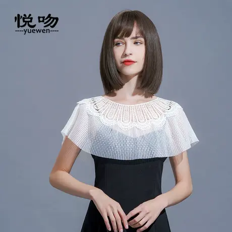 蕾丝短款披肩斗篷女薄款罩衫2023新款网纱小披肩夏百搭小坎肩外搭图片