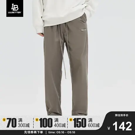 LiLbetter男士裤子2023秋新款休闲裤美式潮流长裤宽松垂感直筒裤图片