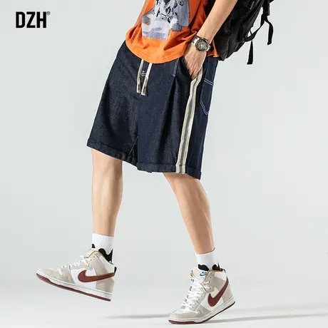 男士休闲牛仔短裤男潮牌美式运动五分裤2023新款夏季薄款裤子男款商品大图