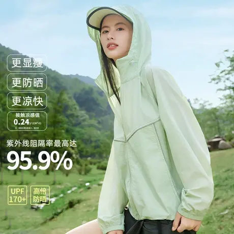 NOB真维斯冰丝撞色防晒衣女2025新款夏季凉感防紫外线宽松防晒服图片