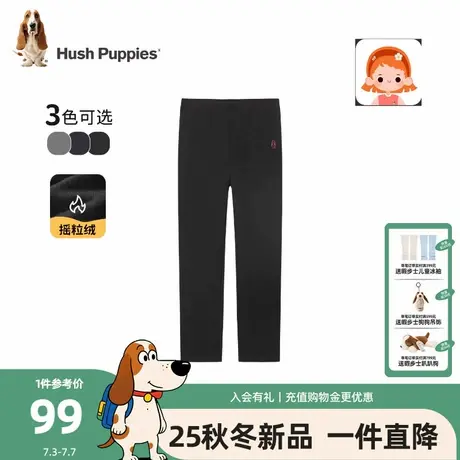 【25秋冬新品】暇步士童装女童打底裤大童一体绒裤子儿童休闲长裤图片