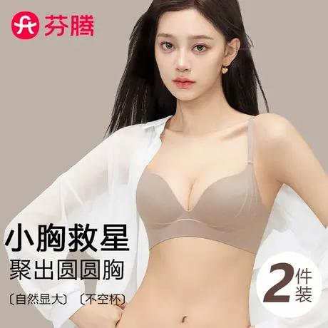 芬腾内衣女小胸聚拢显大收副乳上托防下垂无痕圆圆胸平胸专用文胸商品大图