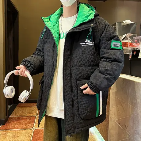棉衣男士冬季2023新款羽绒棉服学生工装外套加厚保暖潮牌棉袄男装图片