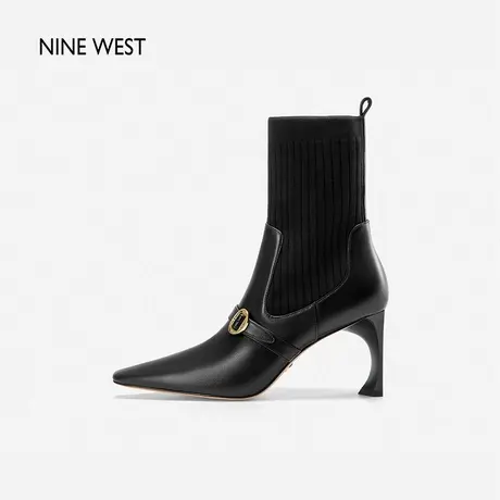 Nine West/玖熙高跟靴子女2023年秋冬新款尼尔跟瘦瘦靴袜靴时装靴商品大图