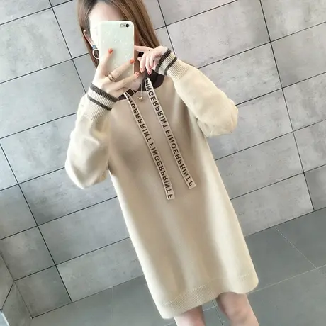 毛衣女装2023新款秋冬季秋款秋装女士宽松毛衣裙外穿打底衫中长款图片