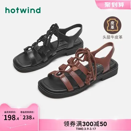 热风2024年夏季新款女士时尚凉鞋图片