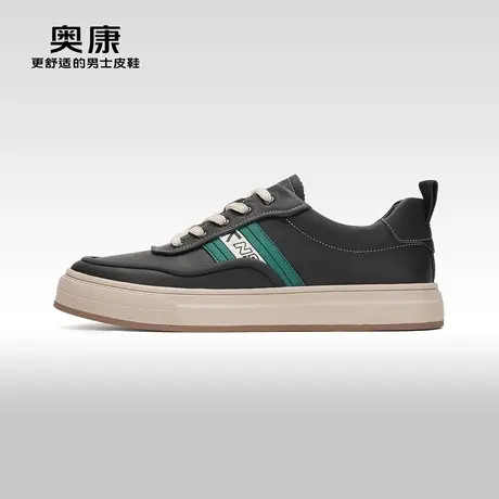【门店发货】Aokang奥康2024春季新款运动透气板鞋男拼色青年鞋商品大图
