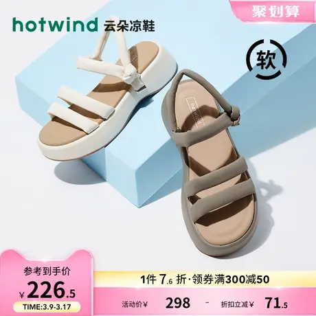 热风2024年夏季新款女士时尚凉鞋图片
