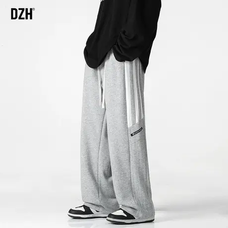 男士直筒裤子男潮牌ins潮流百搭宽松休闲裤灰色卫裤新款2023爆款商品大图