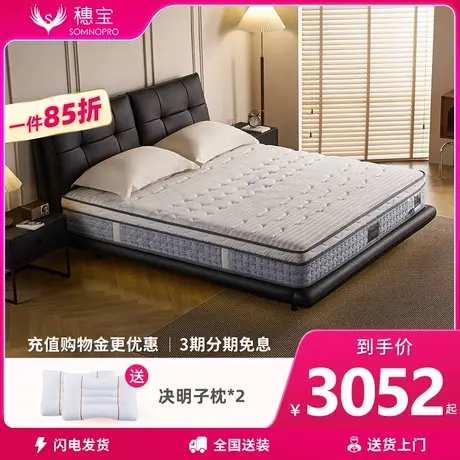 【门店同款】穗宝整网弹簧适中偏软防螨护脊床垫 欧洲之心3.0图片