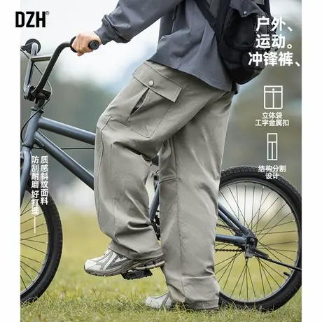 青少年日系复古工装裤男春季直筒宽松户外运动长裤子2025新款男裤商品大图