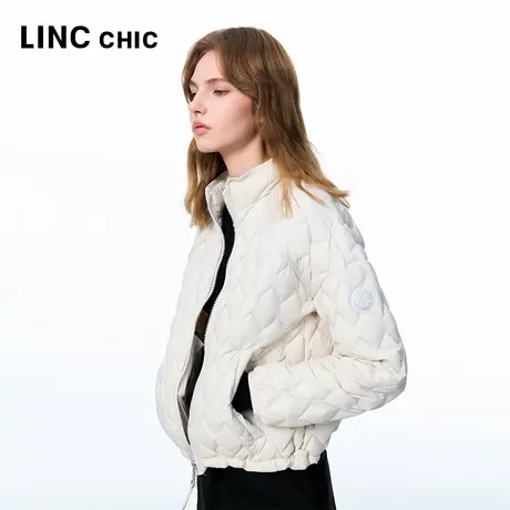 LINCCHIC金羽杰2025年秋季新款轻运动风格小立领羽绒夹克女1092Y商品大图