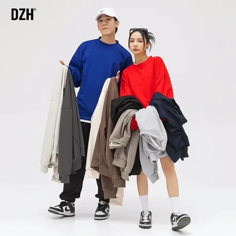 情侣本命年衣服红色卫衣男圆领秋季2023兔年情侣装宽松中国红上衣商品大图