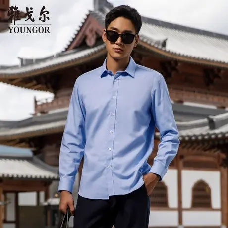 【羊毛内胆】TP系雅戈尔衬衫冬季商务休闲加厚保暖百搭长袖衬衫图片