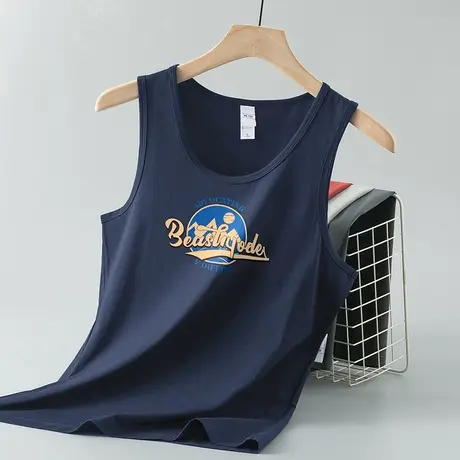 莫代尔背心男夏季速干冰丝凉感运动坎肩篮球跨栏健身吊带无袖t恤商品大图