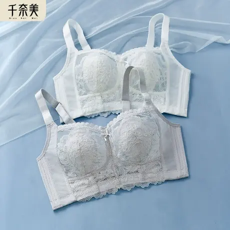 千奈美超薄款内衣女大胸显小胸束胸薄款全罩杯防下垂收副乳文胸罩商品大图