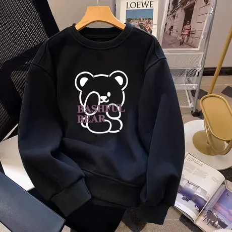 甜酷外套美式vintage古着卫衣女装秋冬加绒ins潮大码山东即墨上衣图片