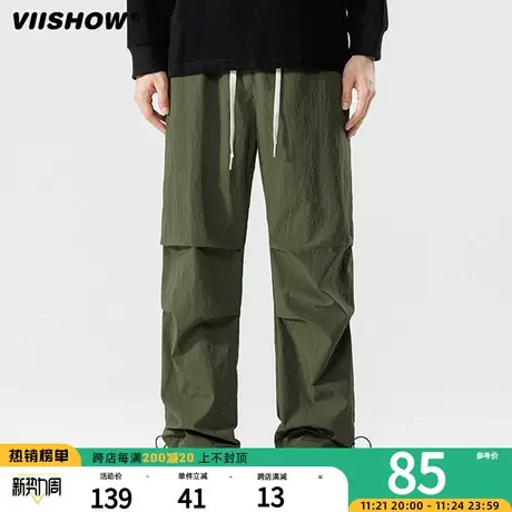 VIISHOW美式冲锋裤男登山裤运动休闲伞兵裤户外宽松秋季工装长裤商品大图