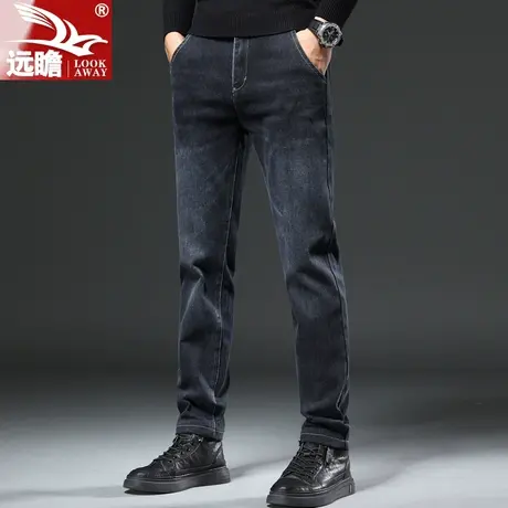 秋季牛仔裤男士修身直筒男裤弹力高端2023春秋新款休闲长裤子男款商品大图