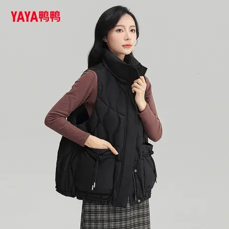 鸭鸭羽绒马甲女2023年秋冬短款轻薄轻型保暖休闲小个子时尚马甲J商品大图