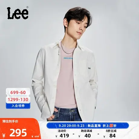 Lee商场同款23春夏新品标准版型男长袖休闲衬衫多色LMT004518100图片