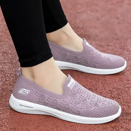 官网老北京布鞋女款秋季妈妈鞋子一脚蹬软底舒适中老年健步鞋正品商品大图