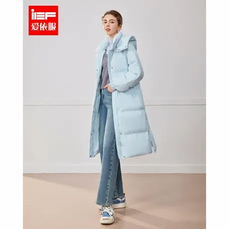 IEF/爱依服2024冬季新款法式甜美减龄少女风百搭保暖羽绒长外套商品大图