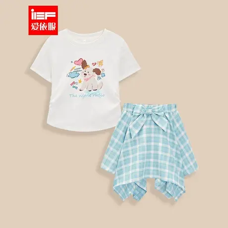 MINIIEF【爱依服童装】2025夏季新款韩版时尚洋气女童上下套裙图片