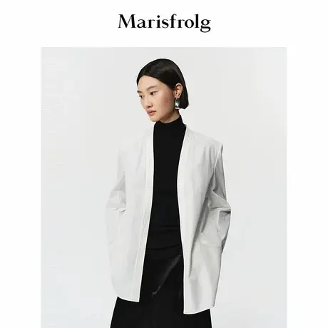 【进口面料】Marisfrolg玛丝菲尔2025冬新款修身立裁时尚西装外套图片