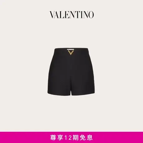 【12期免息】华伦天奴VALENTINO女士 CREPE COUTURE VGOLD 短裤图片