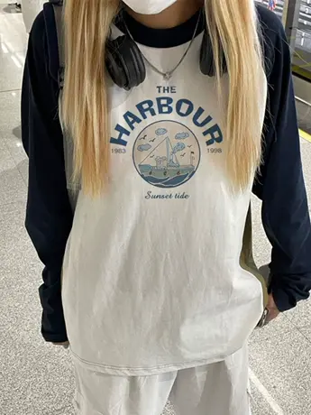 仿棉长袖t恤女2023早秋新款欧货女装春秋装冬季内搭打底衫上衣服商品大图