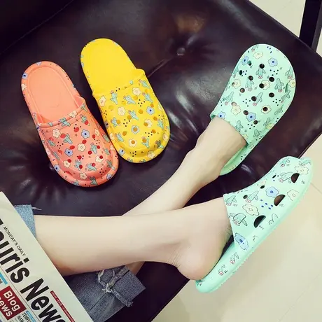 2025新款洞洞鞋女ins潮厚底包头外穿防滑护士时尚凉拖鞋夏沙滩鞋图片