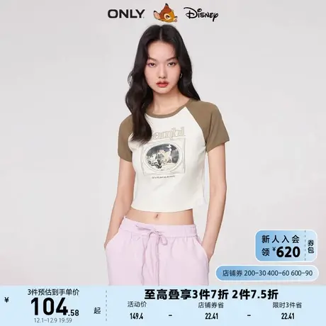 ONLY奥莱夏季新款迪士尼小鹿斑比DISNEY联名款T恤女商品大图
