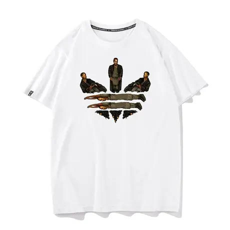 秀洛搞笑Kanye West恶搞三叶侃爷潮流设计师款T恤男女短袖半袖tee商品大图