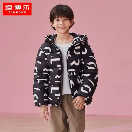 【商场同款】坦博尔2022新款童装羽绒服短款连帽冬外套TC331302图片