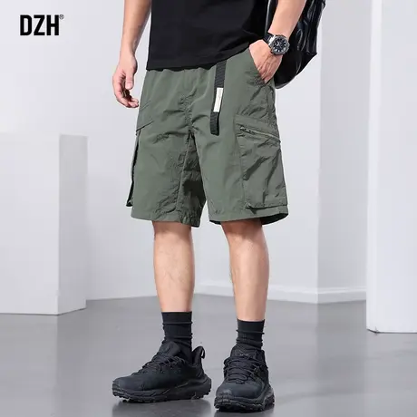 男士美式五分裤男夏季休闲短裤宽松直筒运动速干裤子男款潮牌潮流商品大图