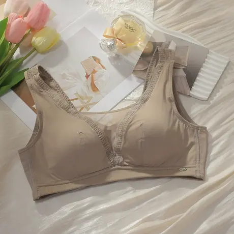 Shaply/莎莲妮大胸显小薄款软钢圈调整型上托聚拢收副乳内衣女商品大图