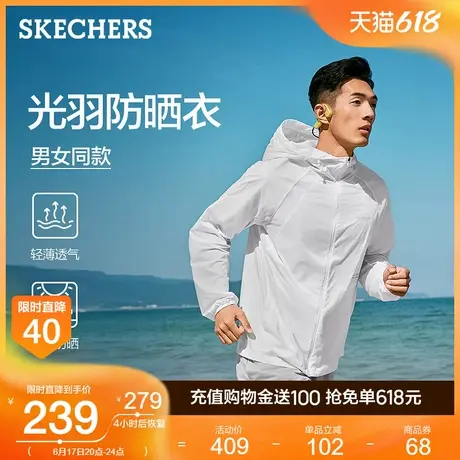 Skechers斯凯奇2025春季新款防晒衣轻薄凉爽百搭长袖外套运动连帽商品大图
